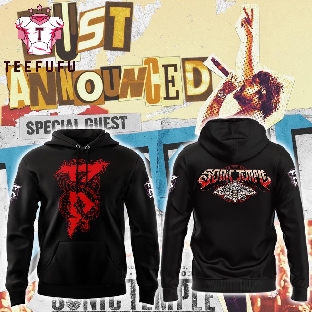 Beartooth Just Announced x Sonic Temple 2025 3D Printed Black Hoodie