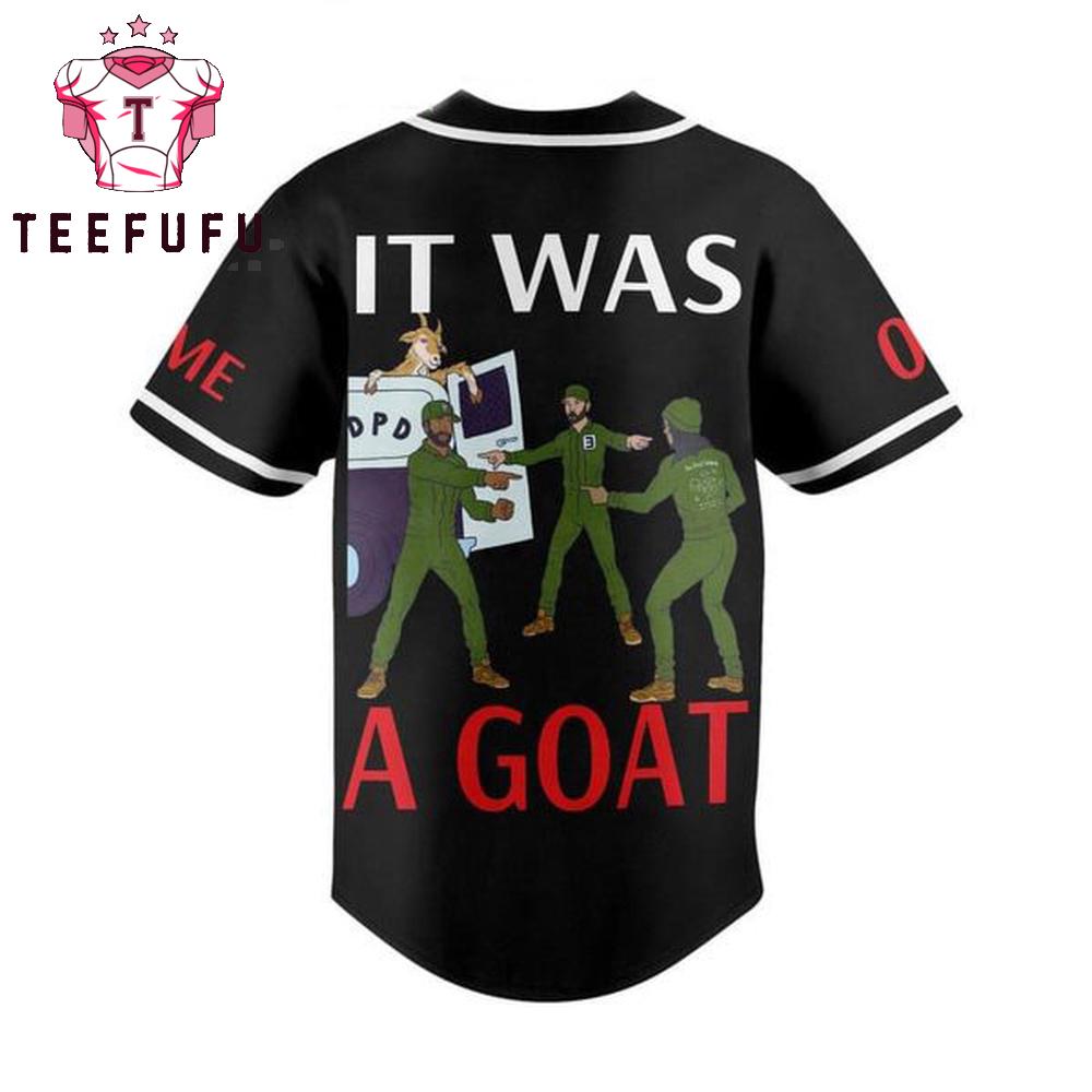 Eminem It Was A Goat Personalized Baseball Jersey