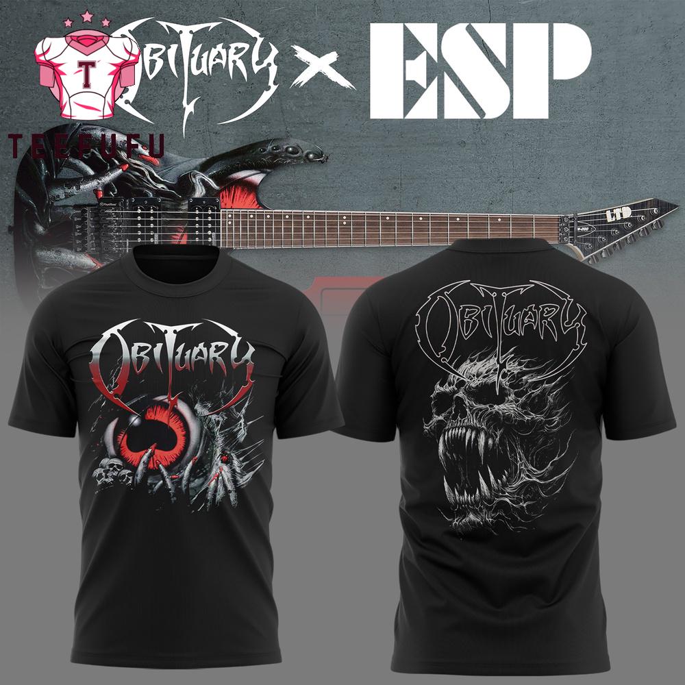 Obituary Band Cause Of Death 35 Year Anniversary 2025 Tour Florida Death Metal 3D Shirt